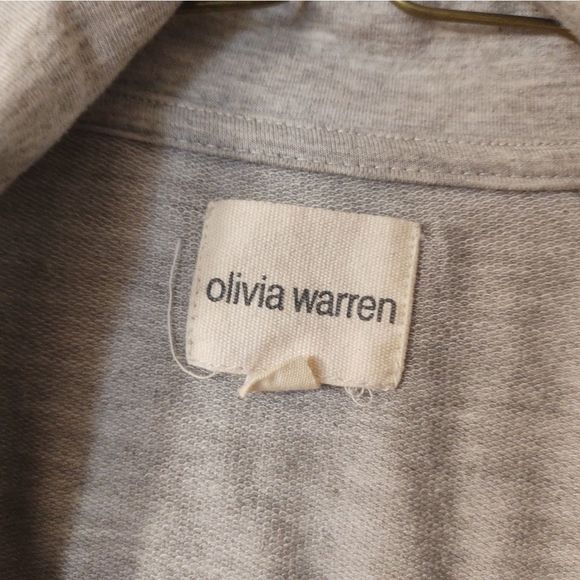 Olivia Warren | Gray Zip Up Sweatshirt - Picture 3 of 3